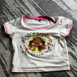 Dolls Kill Sugar Thrillz Get Lost Baby Tee